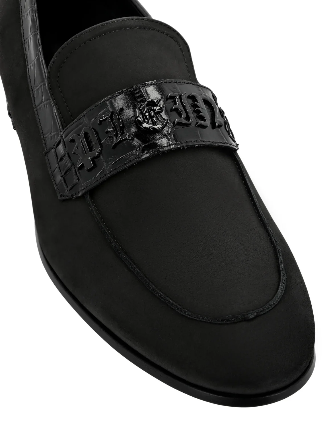 Nabuk Loafers Gothic Plein, цвет: Черный