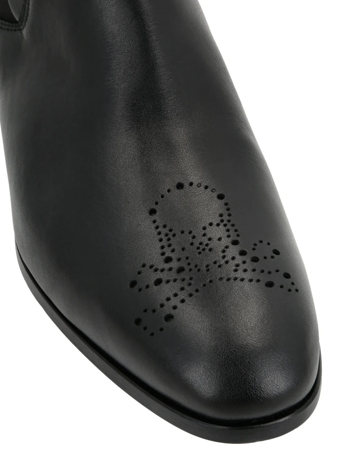 Low Flat Boots Skull&Bones, цвет: Черный