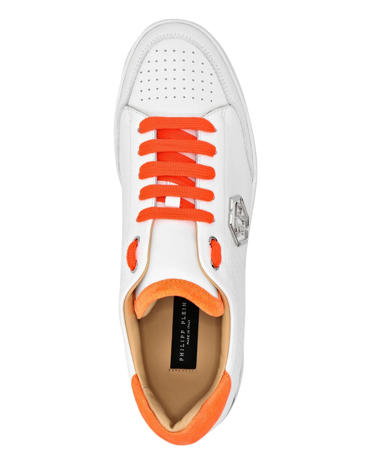 Mix Leather Lo-Top Sneakers, цвет: Белый