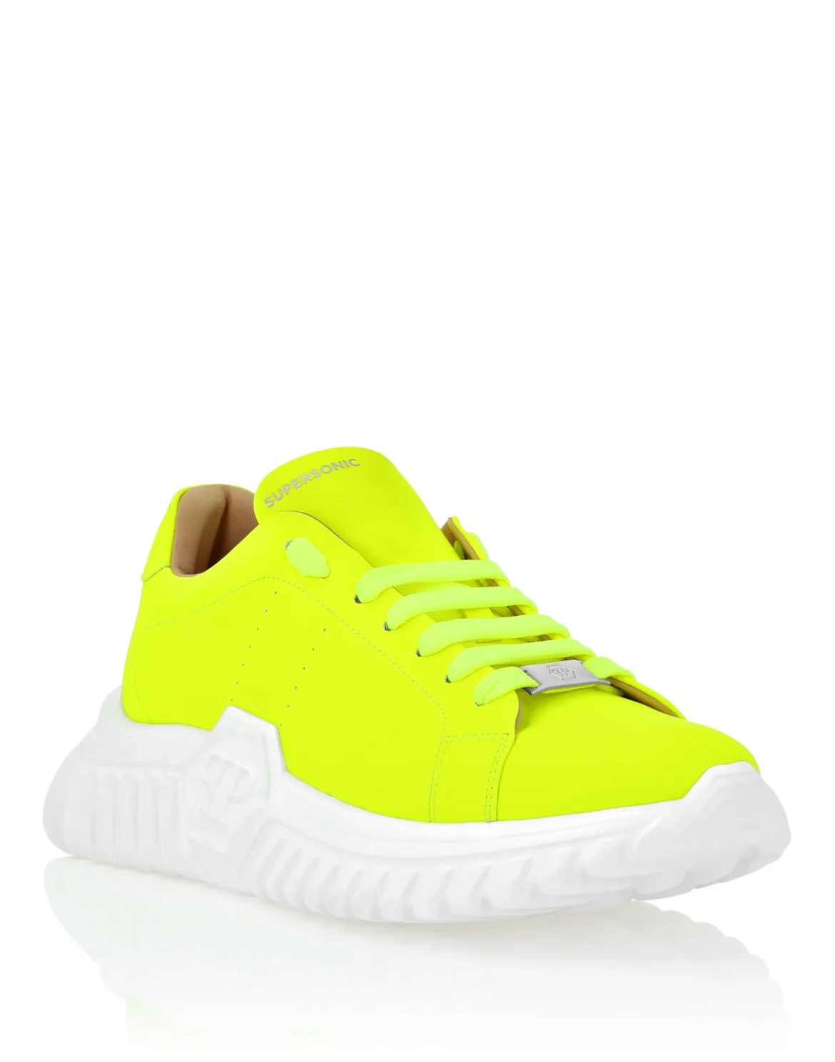 Leather Lo-Top Sneakers, цвет: Желтый
