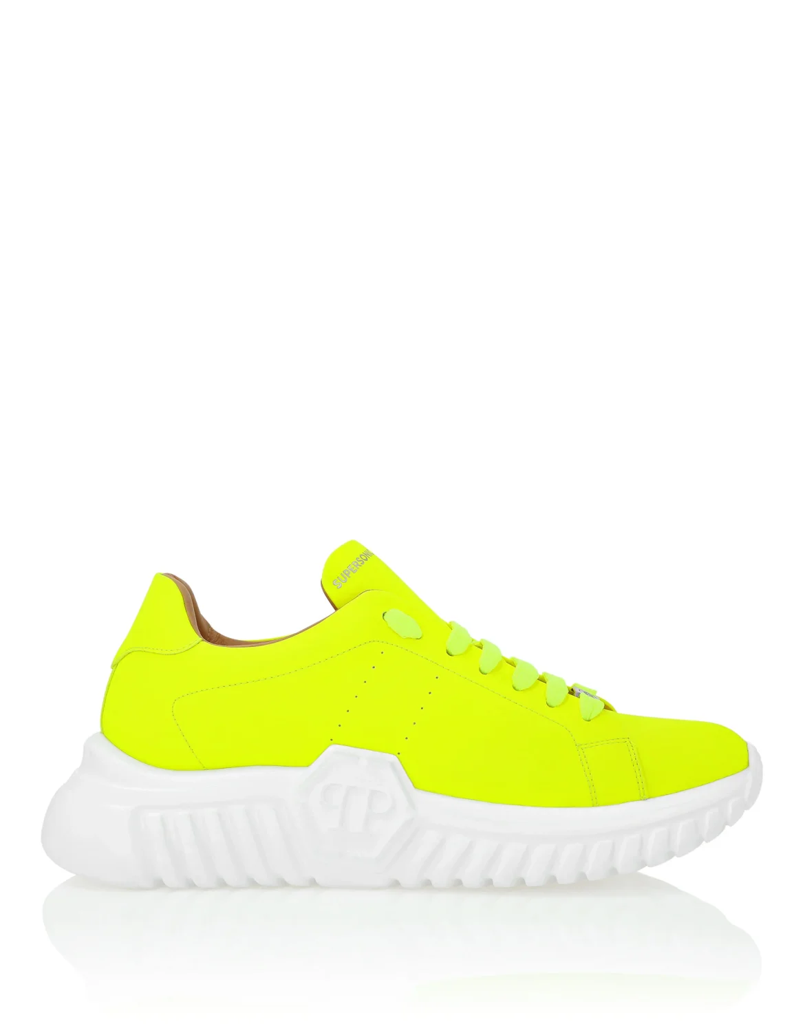 Leather Lo-Top Sneakers, цвет: Желтый
