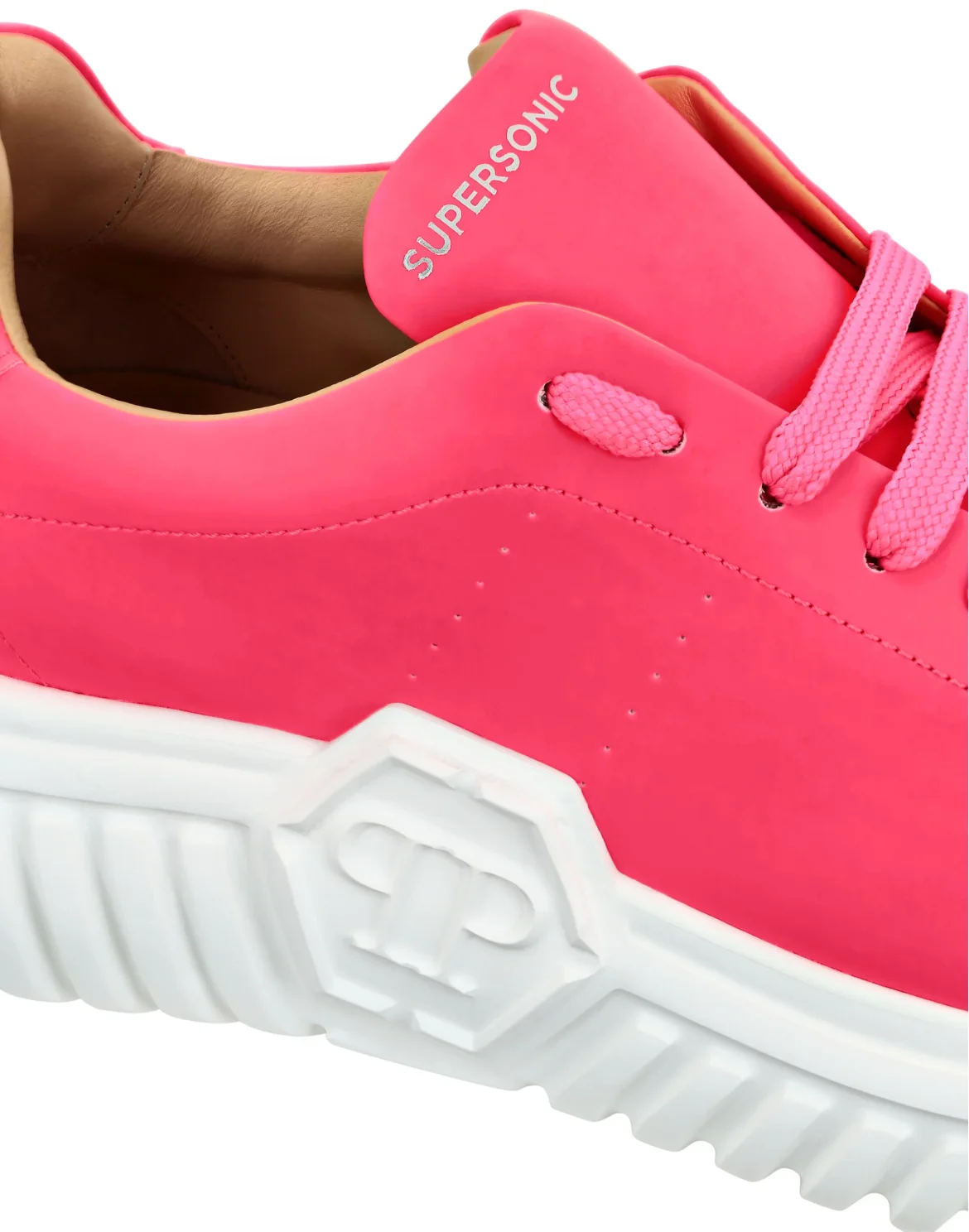 Leather Lo-Top Sneakers, цвет: Розовый