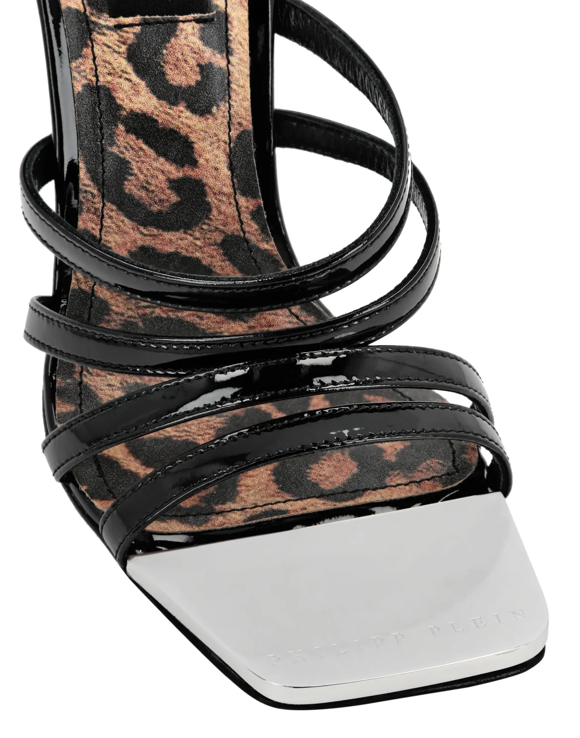 Patent Leather Sandals Hi-Heels, цвет: Черный