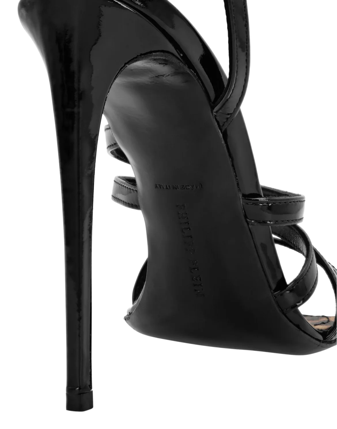 Patent Leather Sandals Hi-Heels, цвет: Черный