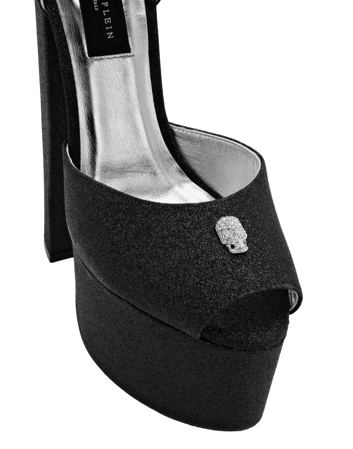 Glitter Platform Sandals Hi-Heels, цвет: Черный