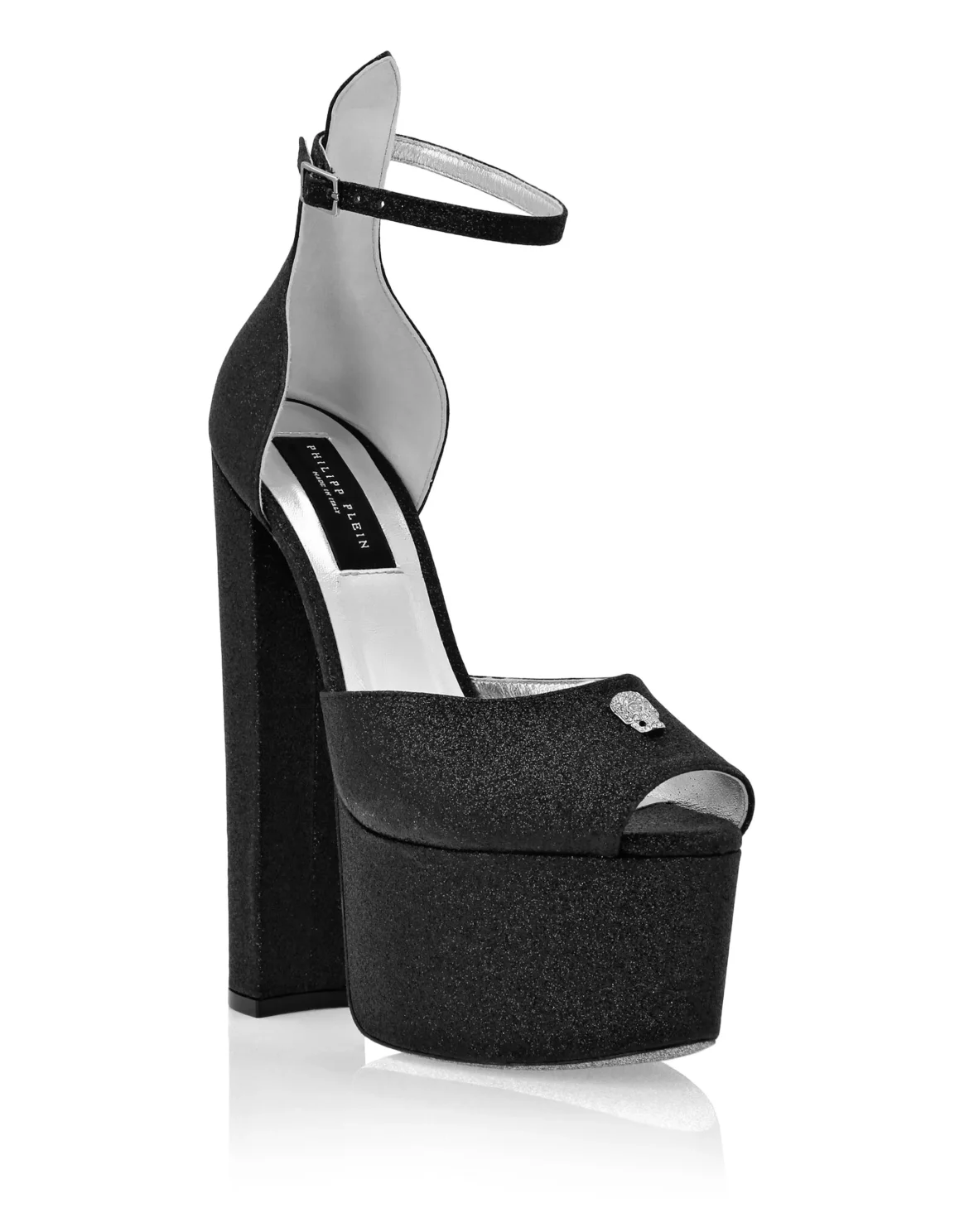 Glitter Platform Sandals Hi-Heels, цвет: Черный