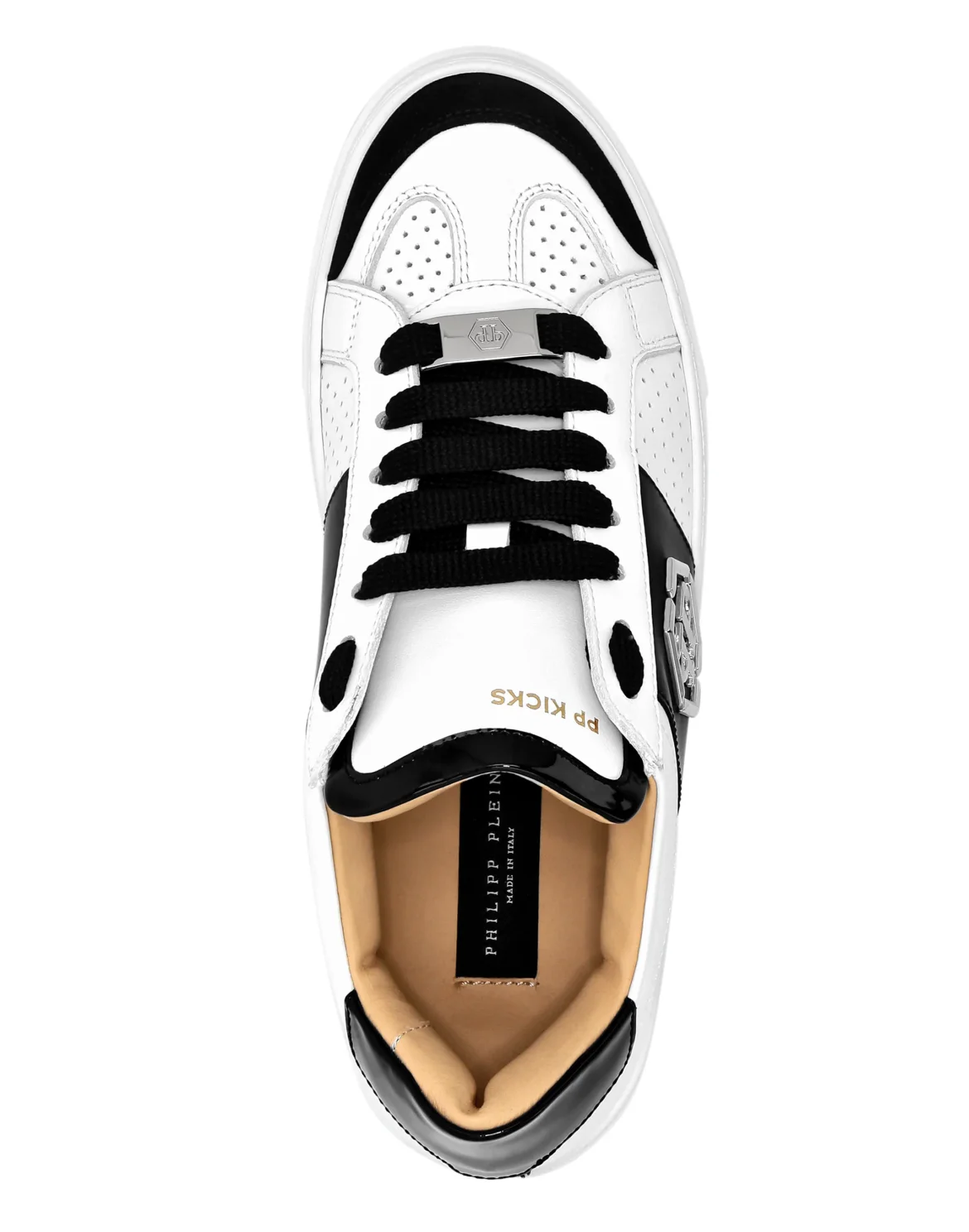 Mix Leather  Lo-Top Sneakers, цвет: Белый