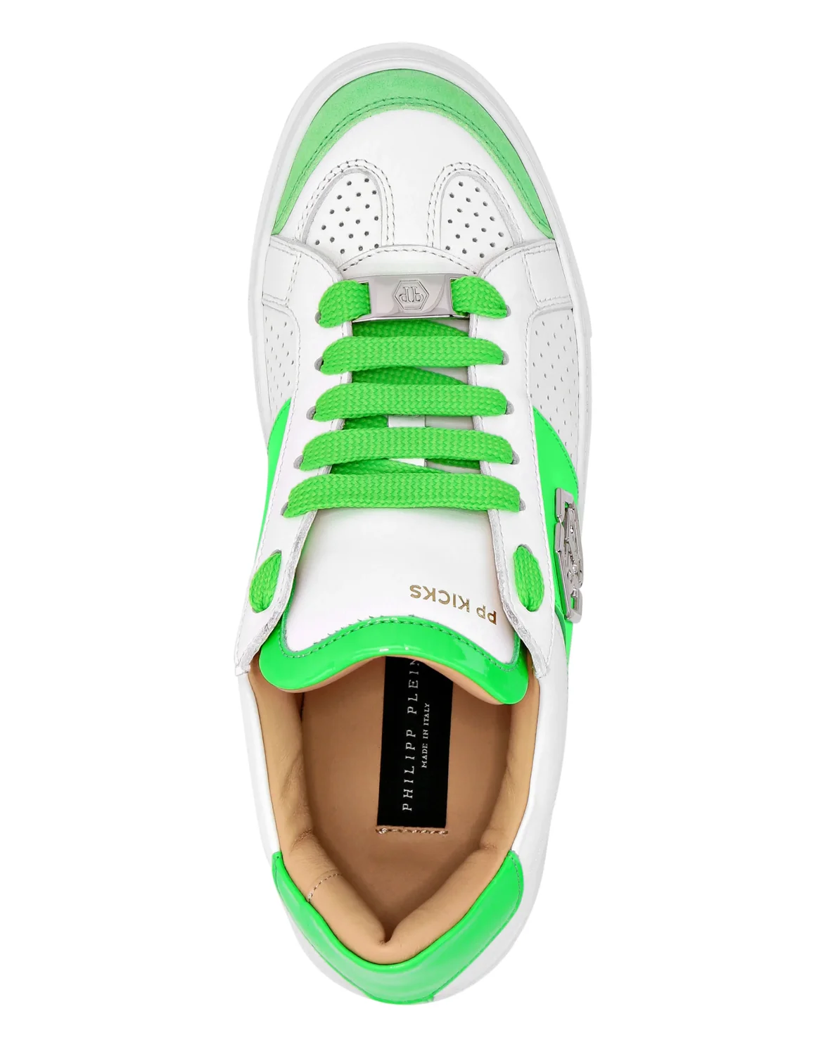 Mix Leather  Lo-Top Sneakers, цвет: Белый