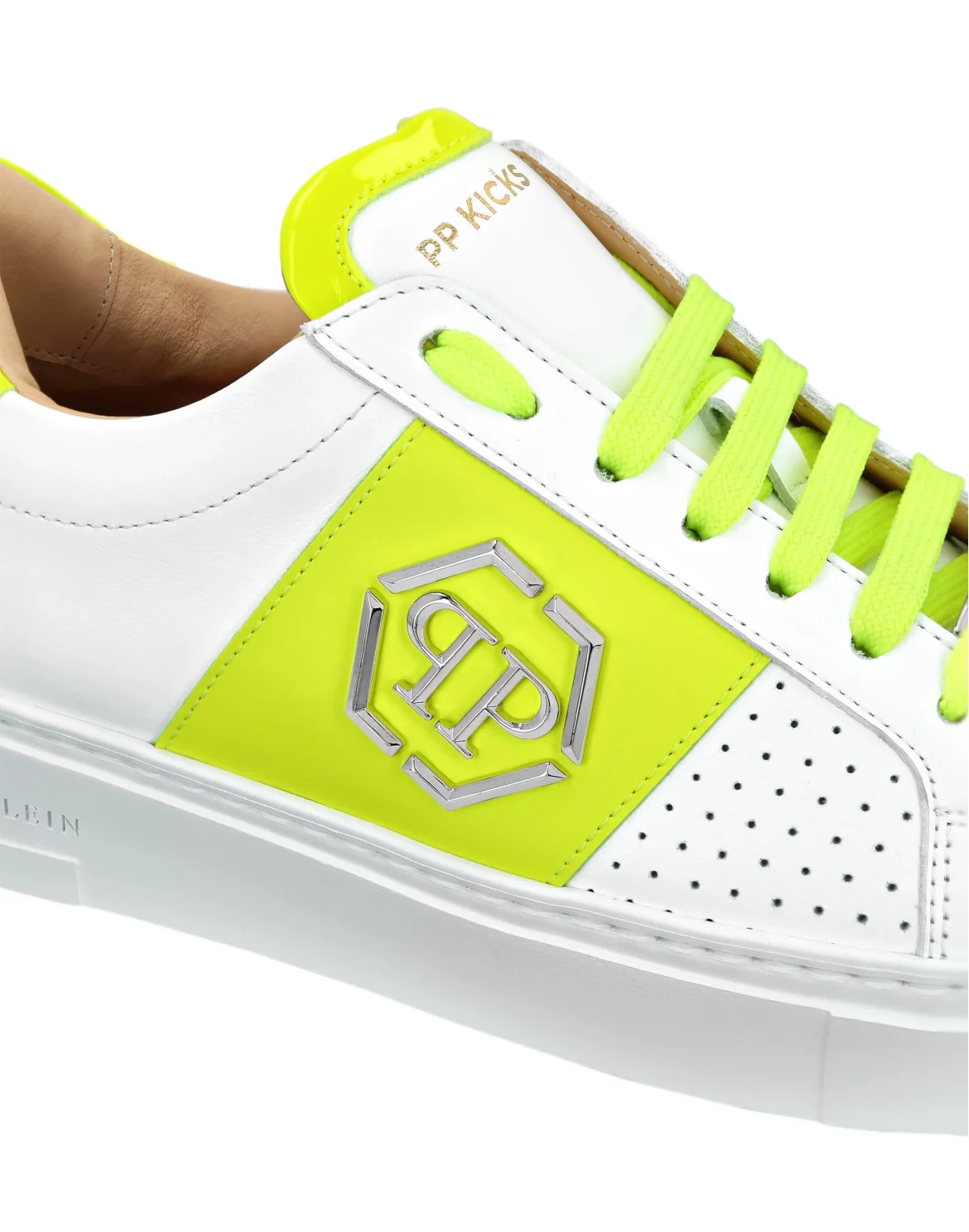 Mix Leather  Lo-Top Sneakers, цвет: Желтый