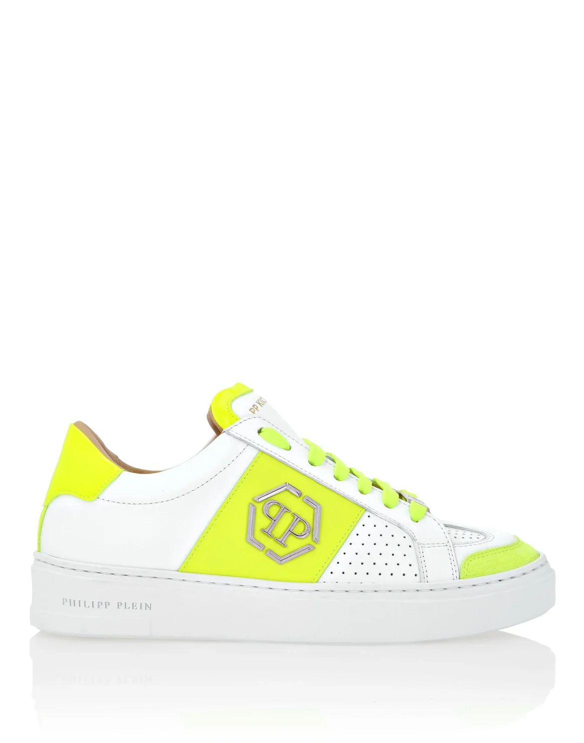 Mix Leather  Lo-Top Sneakers, цвет: Желтый