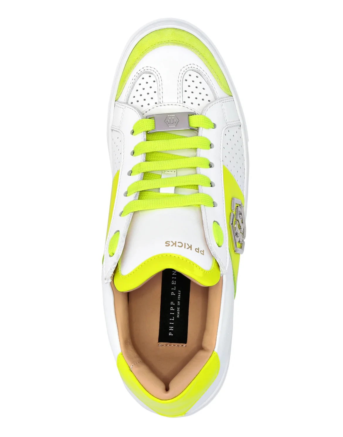 Mix Leather  Lo-Top Sneakers, цвет: Желтый
