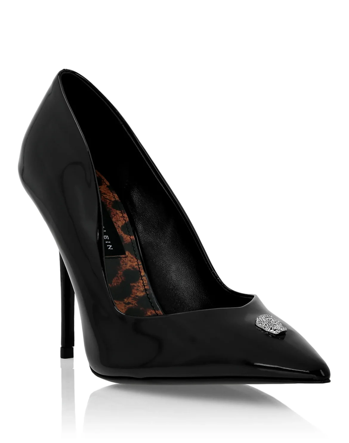 Patent Leather Decollete Hi-Heels Crystal Skull, цвет: Черный