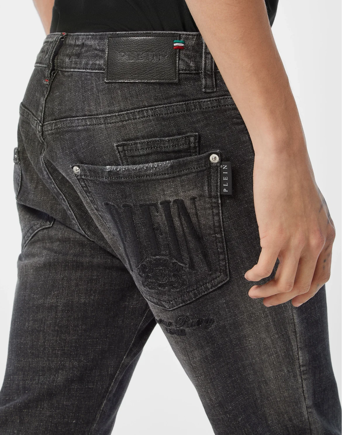 Denim Super Straight Cut Trousers Racing Club, цвет: Черный
