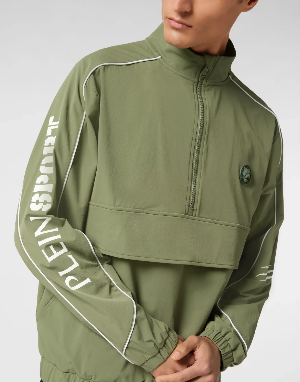 Nylon Piping Anorak LS Scratch, цвет: Камуфляж