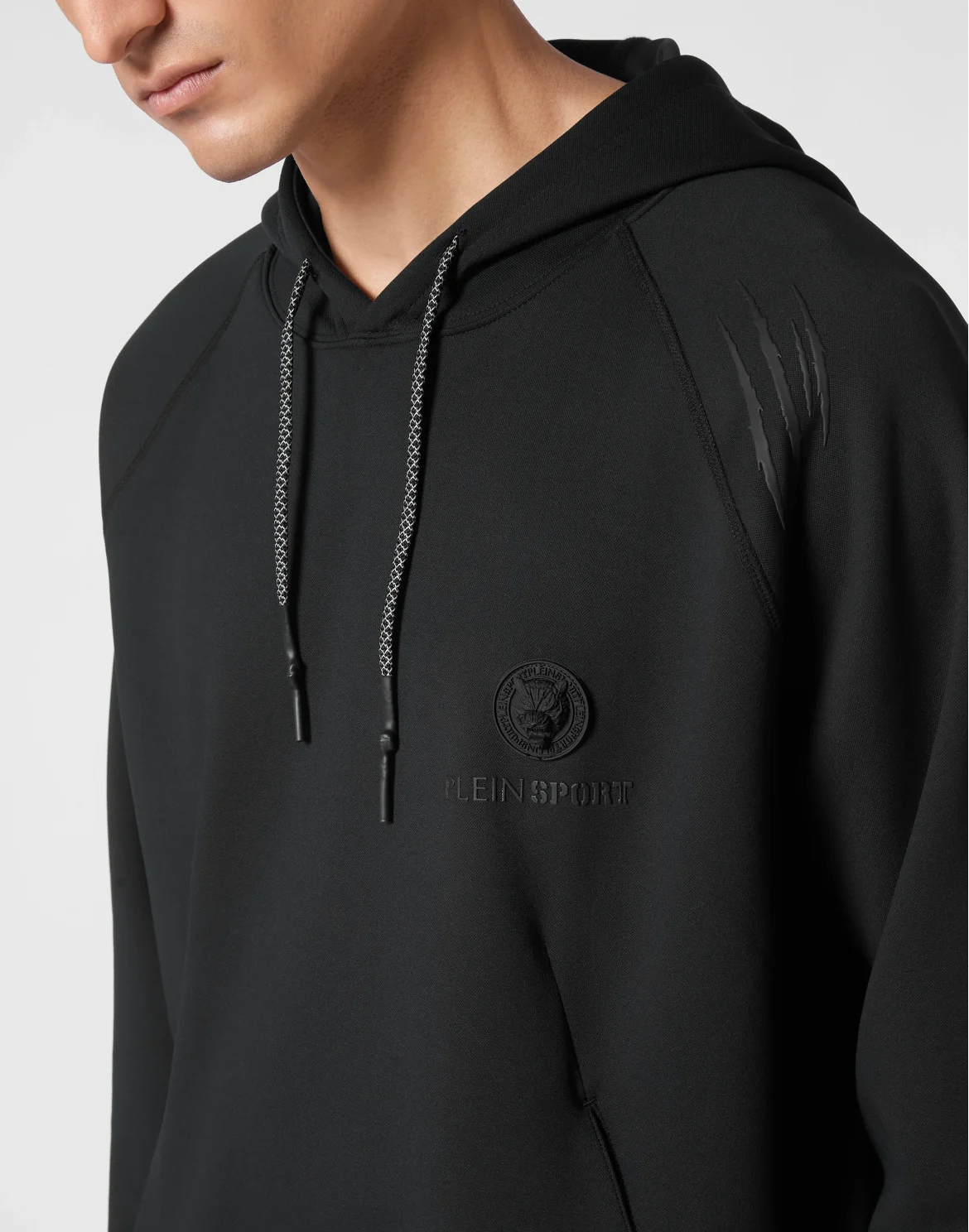 Technical Oversize Hoodie Sweatshirt LS, цвет: Черный
