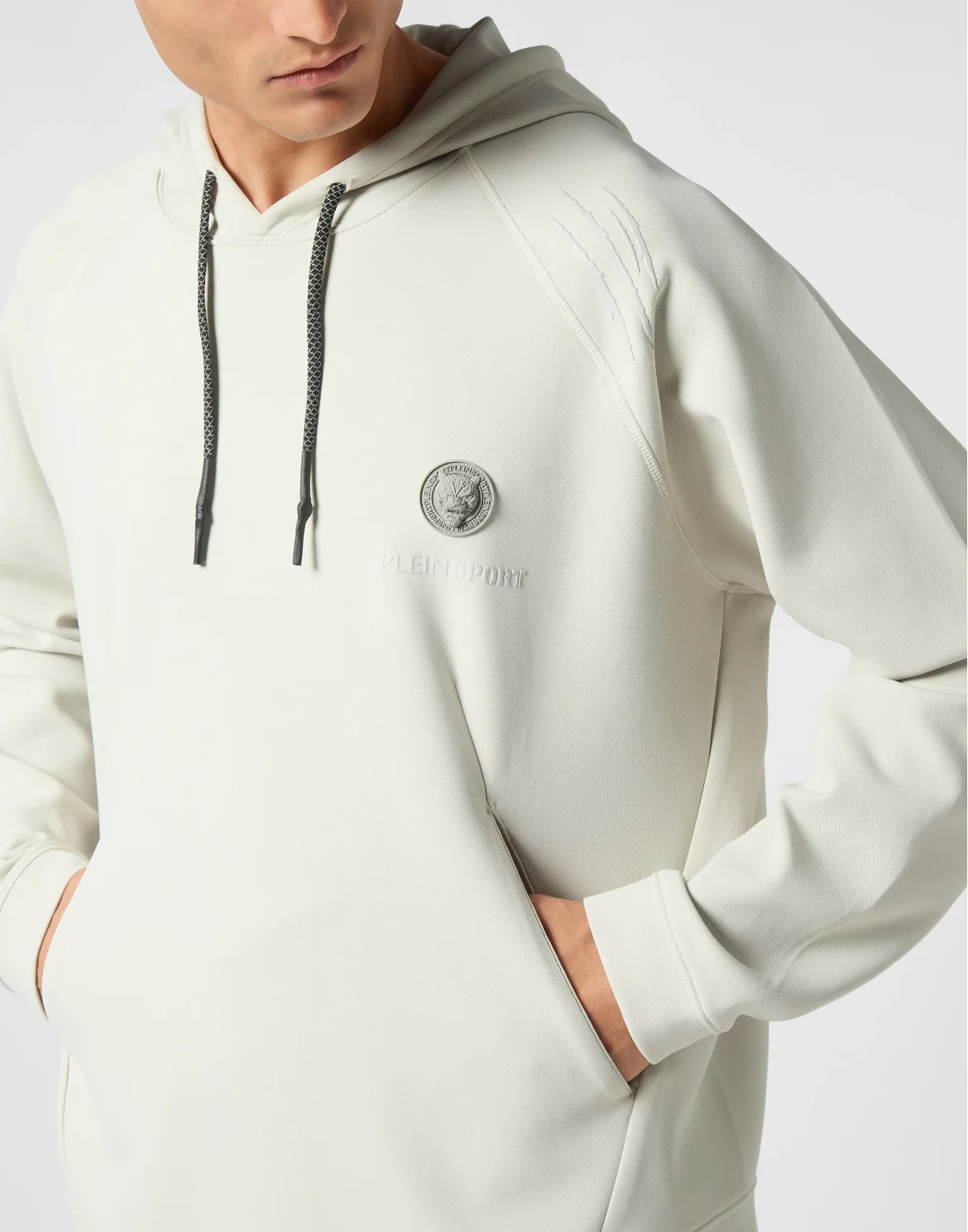 Technical Oversize Hoodie Sweatshirt LS, цвет: Серый