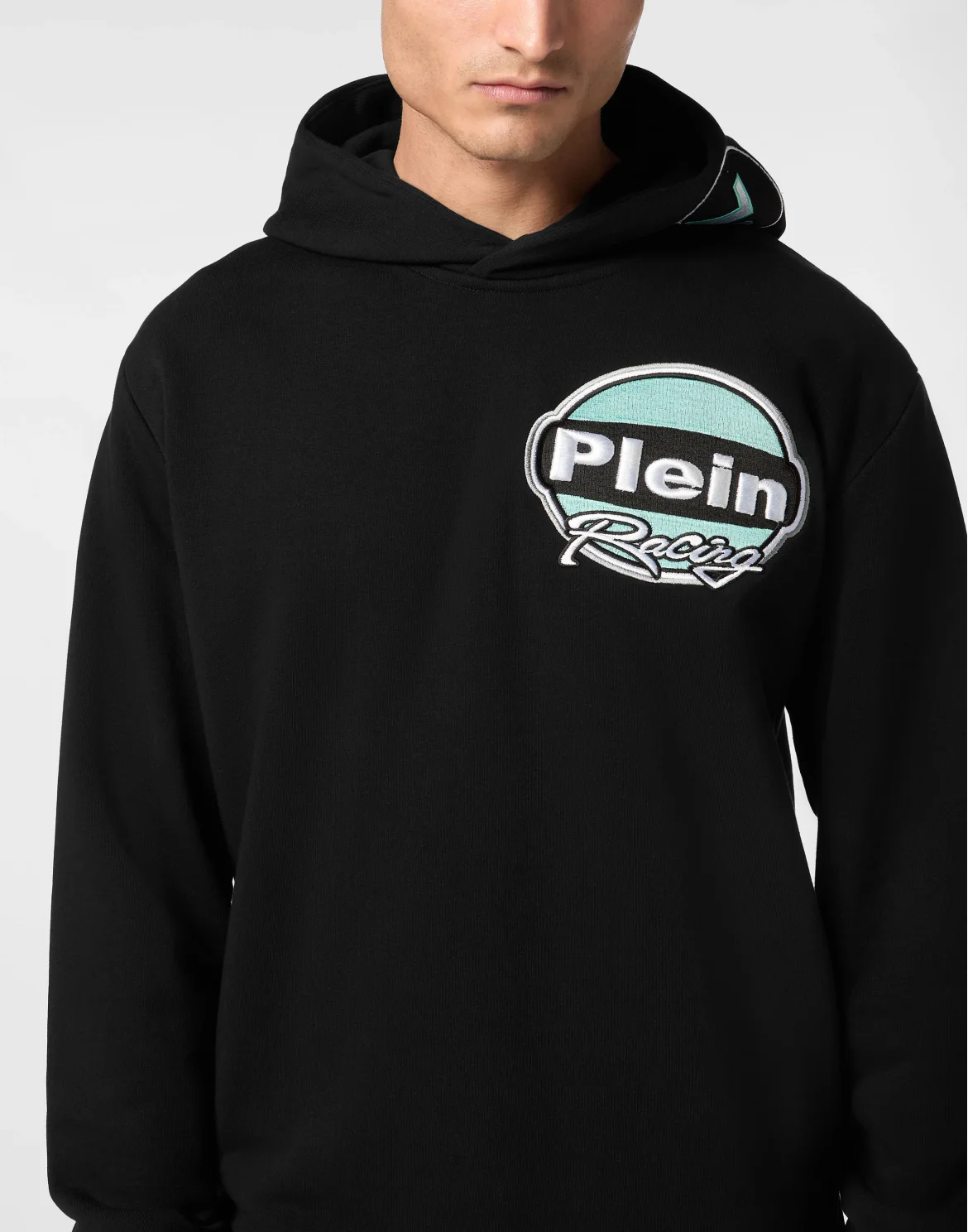 Hoodie Sweatshirt LS Strass Cars Racing, цвет: Черный