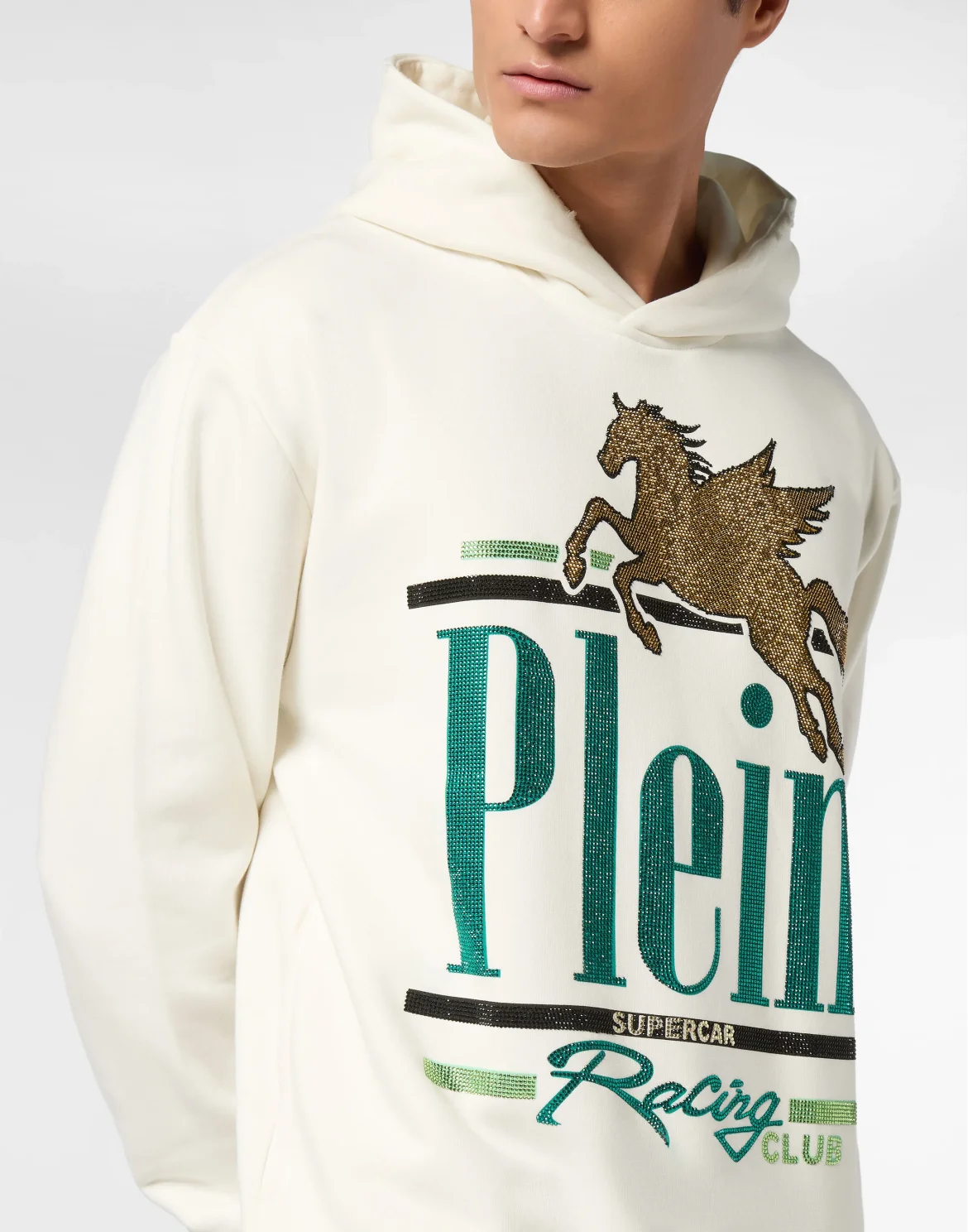 Hoodie Sweatshirt LS Racing Club, цвет: Бежевый