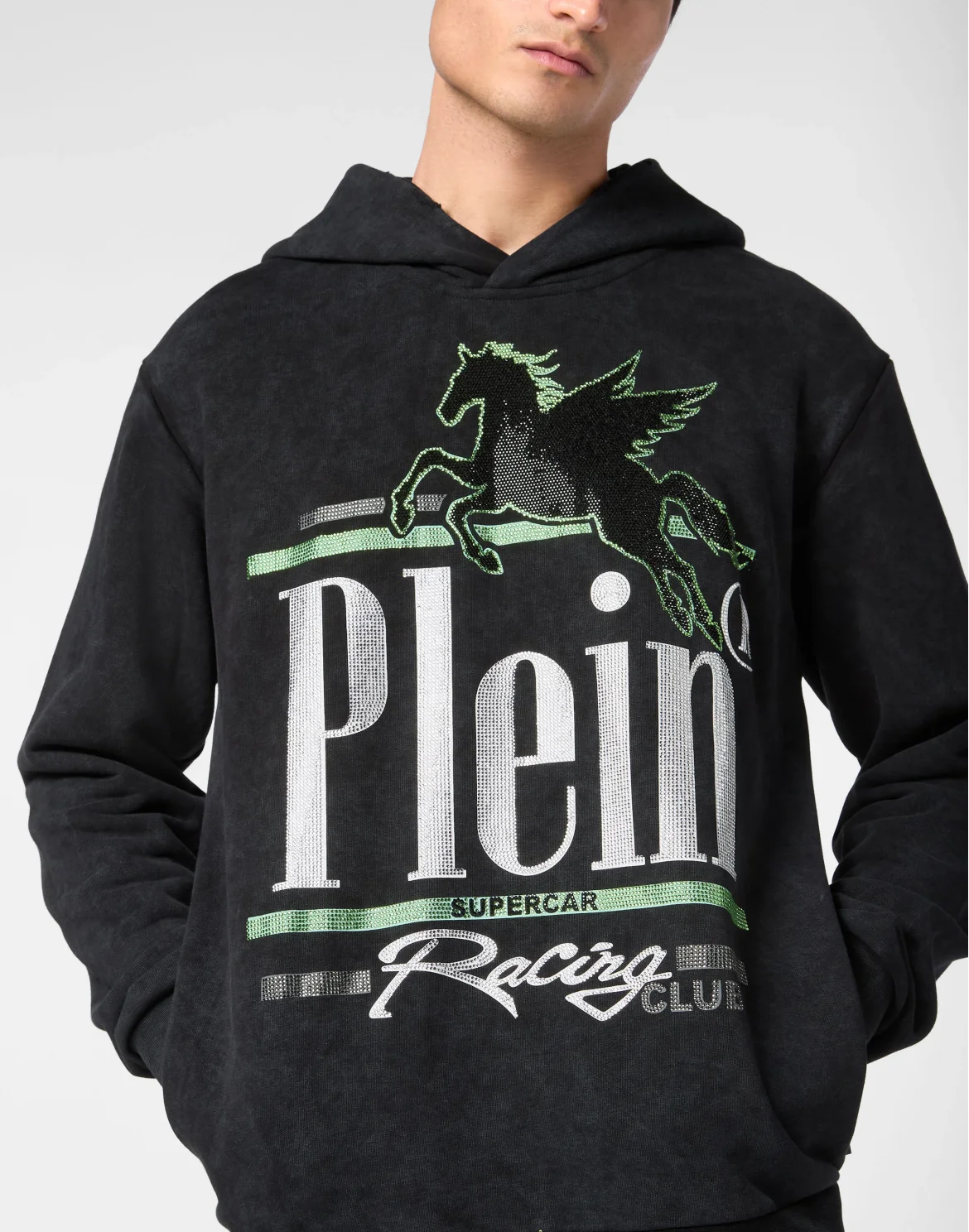 Hoodie Sweatshirt LS Racing Club, цвет: Черный
