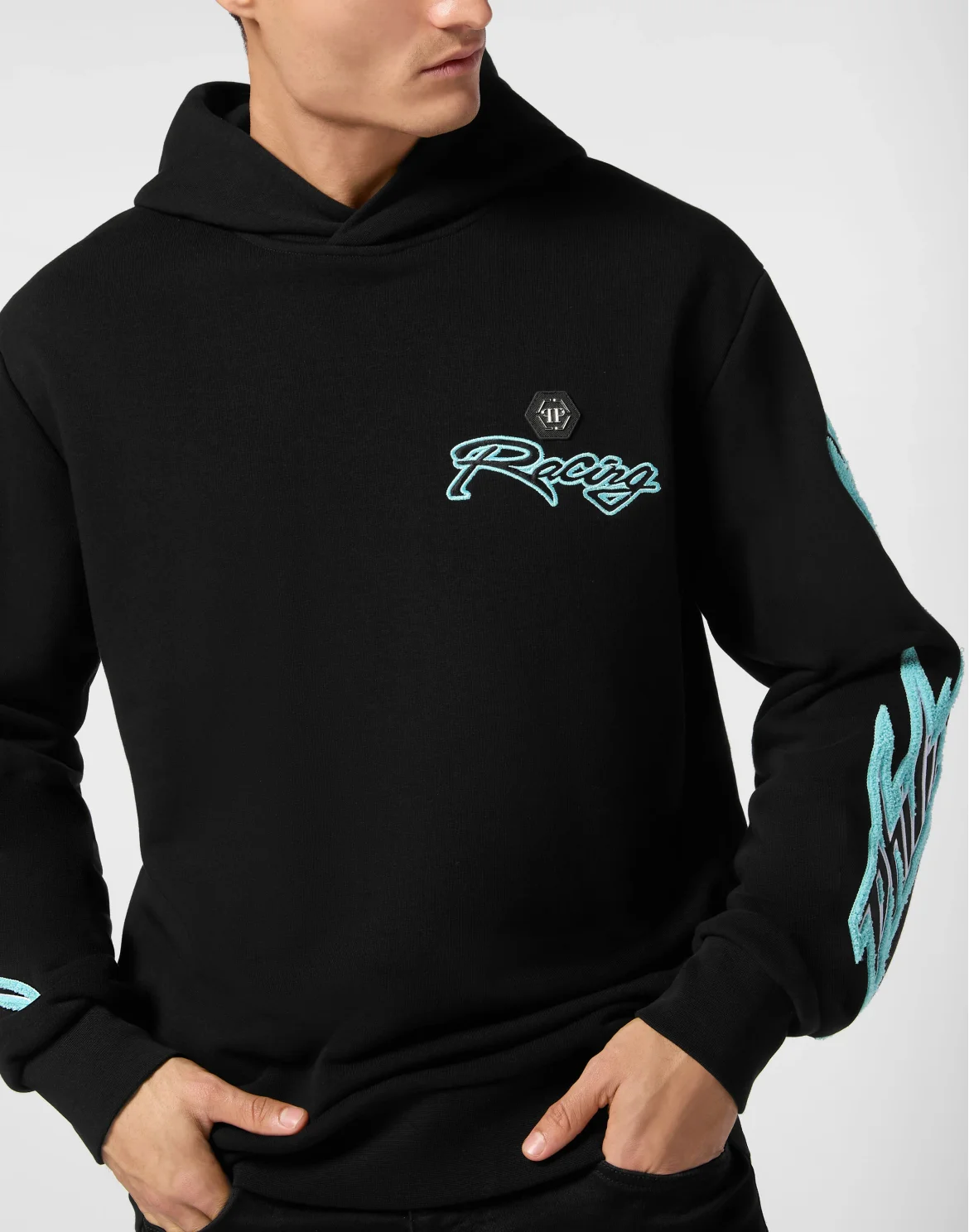 Hoodie Sweatshirt LS Racing Club, цвет: Черный