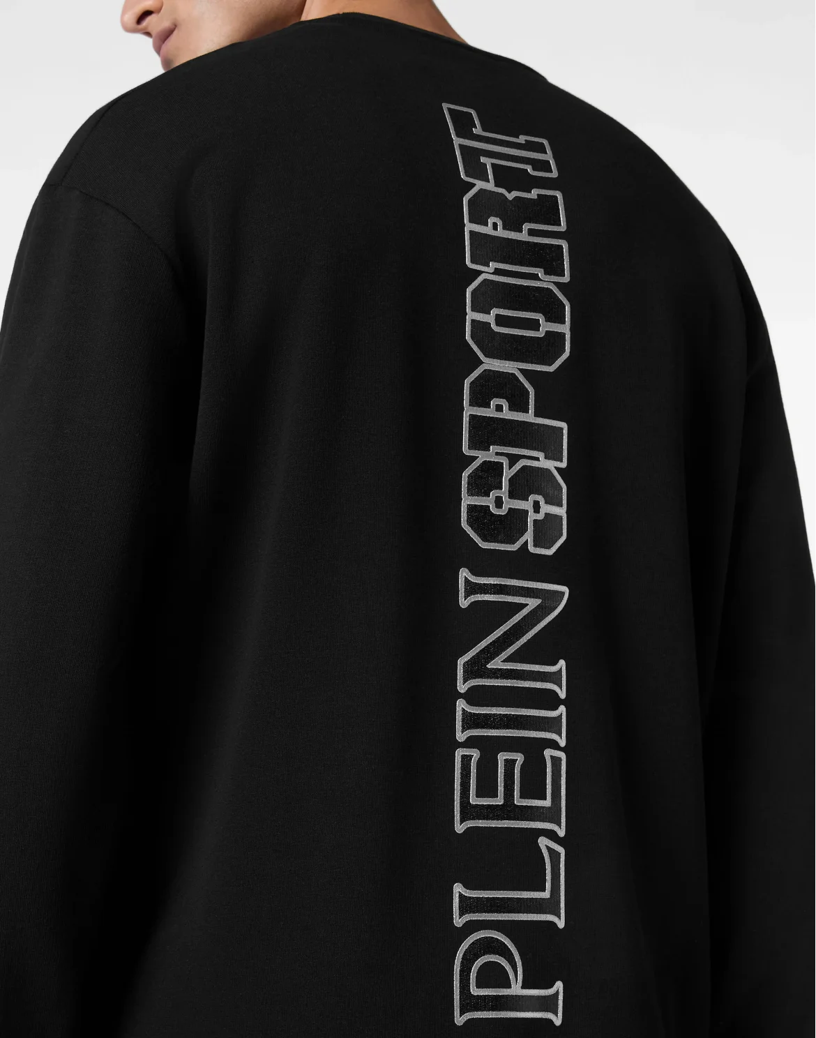 Cotton Sweatshirt Round Neck LS Lamina Scratch, цвет: Черный