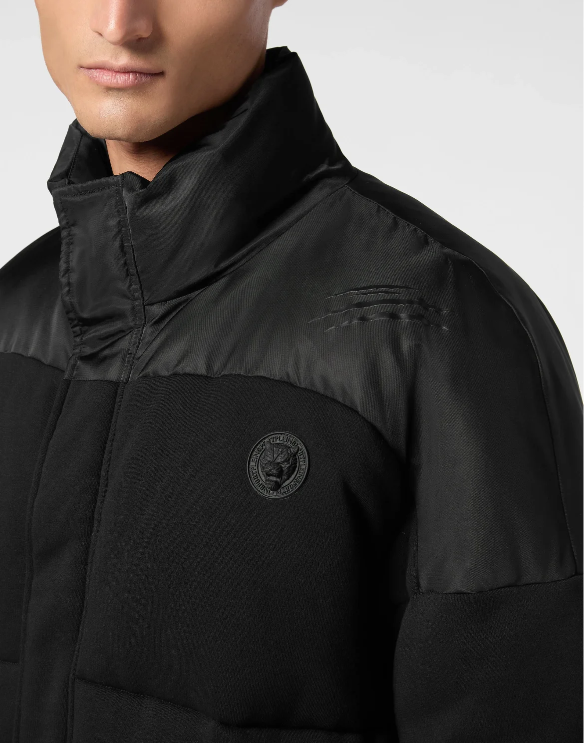 Hybrid Jersey Puffered Jacket LS, цвет: Черный