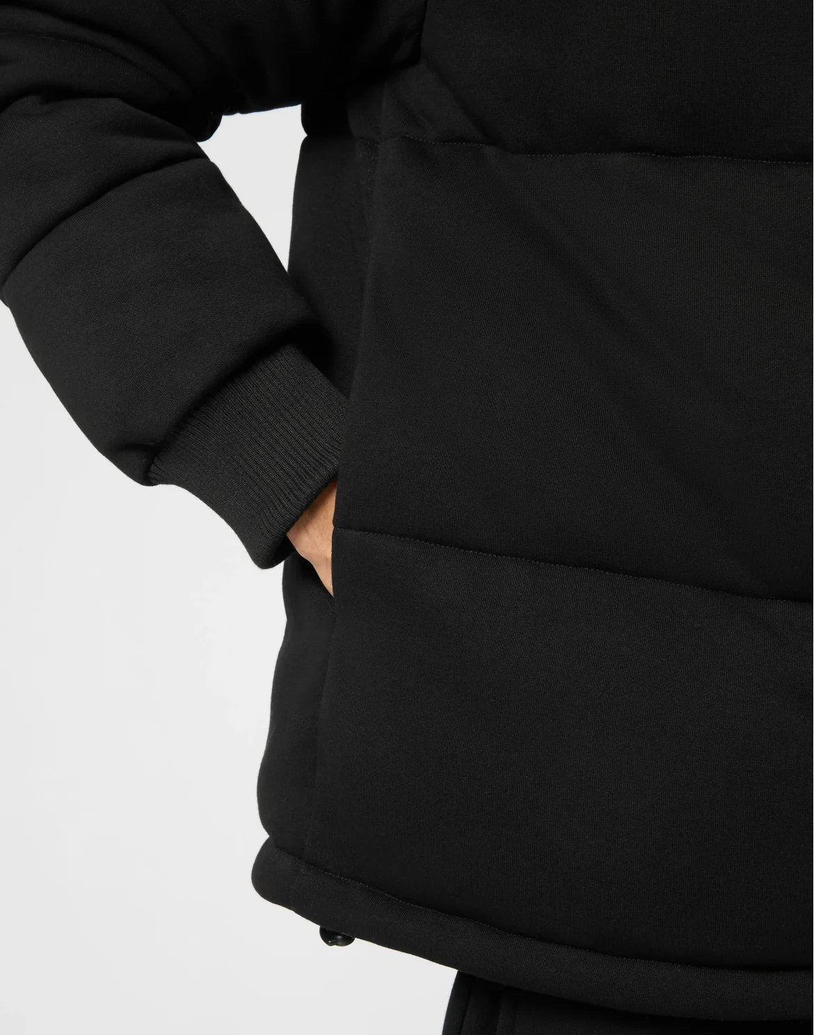 Hybrid Jersey Puffered Jacket LS, цвет: Черный