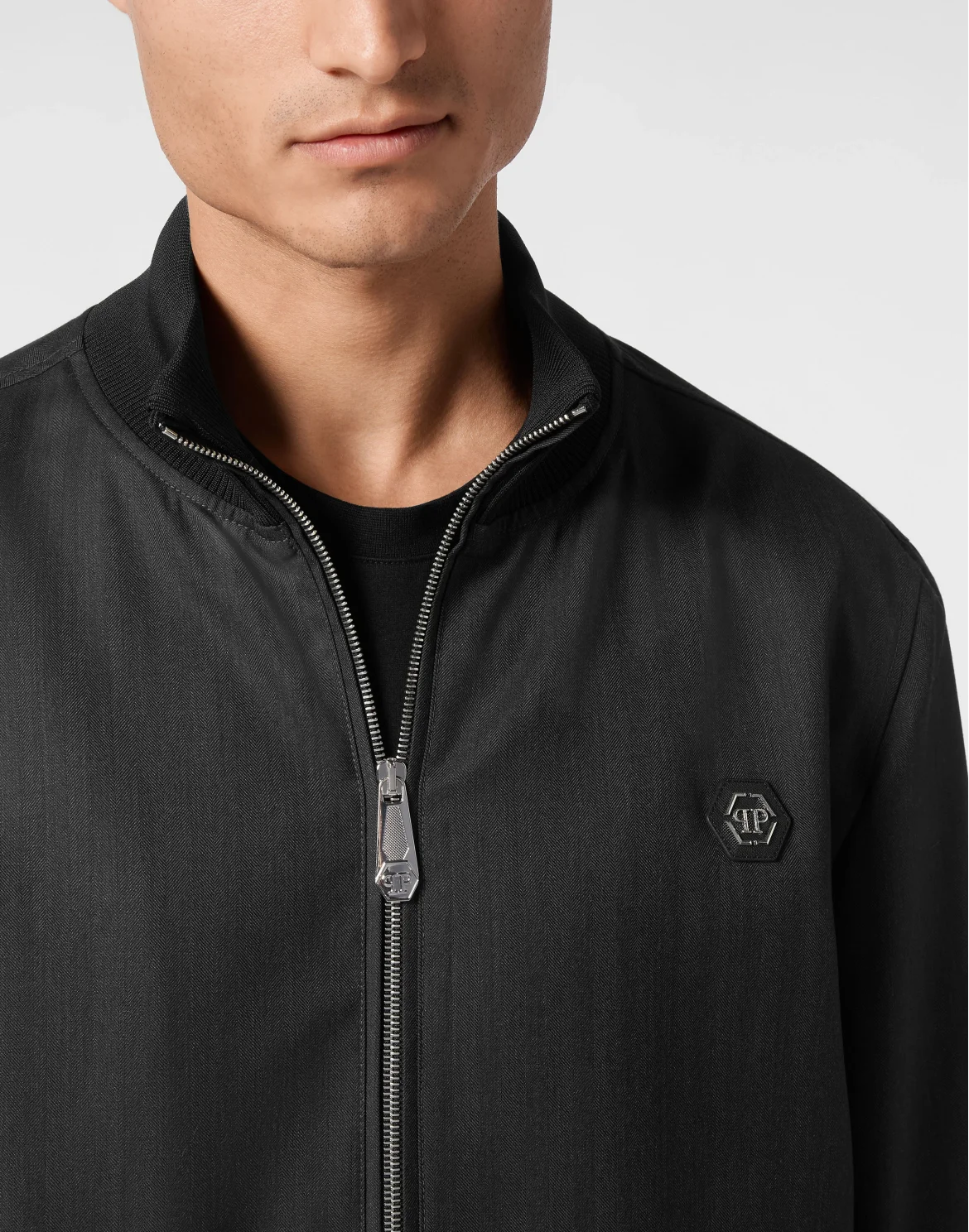 Wool Bomber LS, цвет: Черный