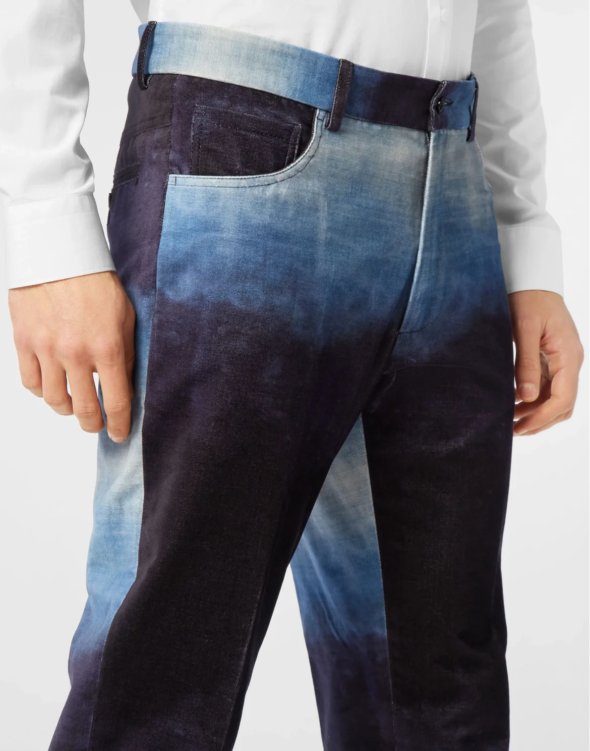 Bleached Velvet Urban Fit Chinos, цвет: Синий