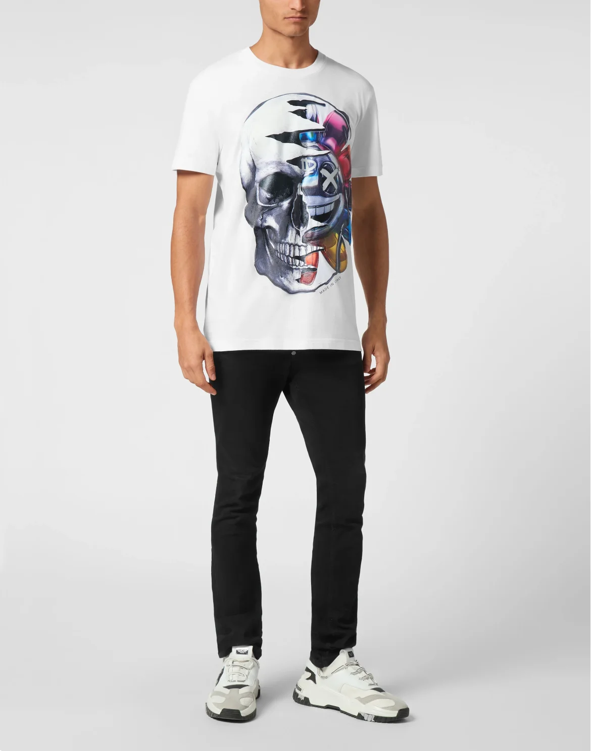 T-shirt Round Neck SS Graffiti, цвет: Белый
