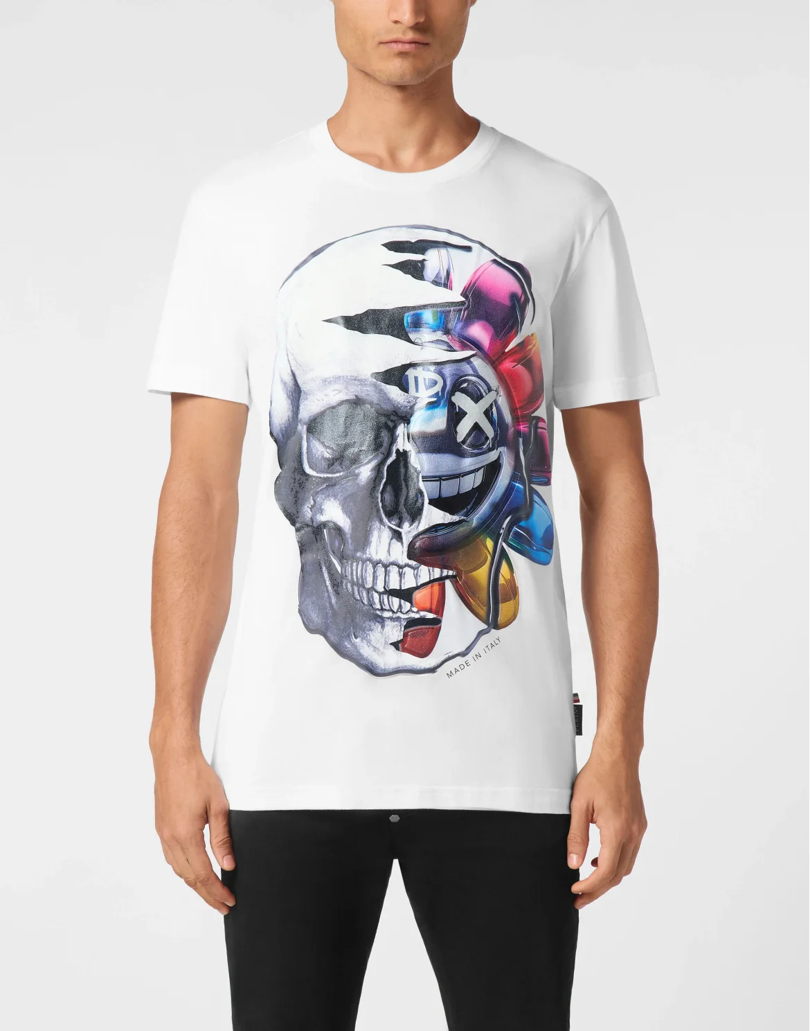 T-shirt Round Neck SS Graffiti, цвет: Белый
