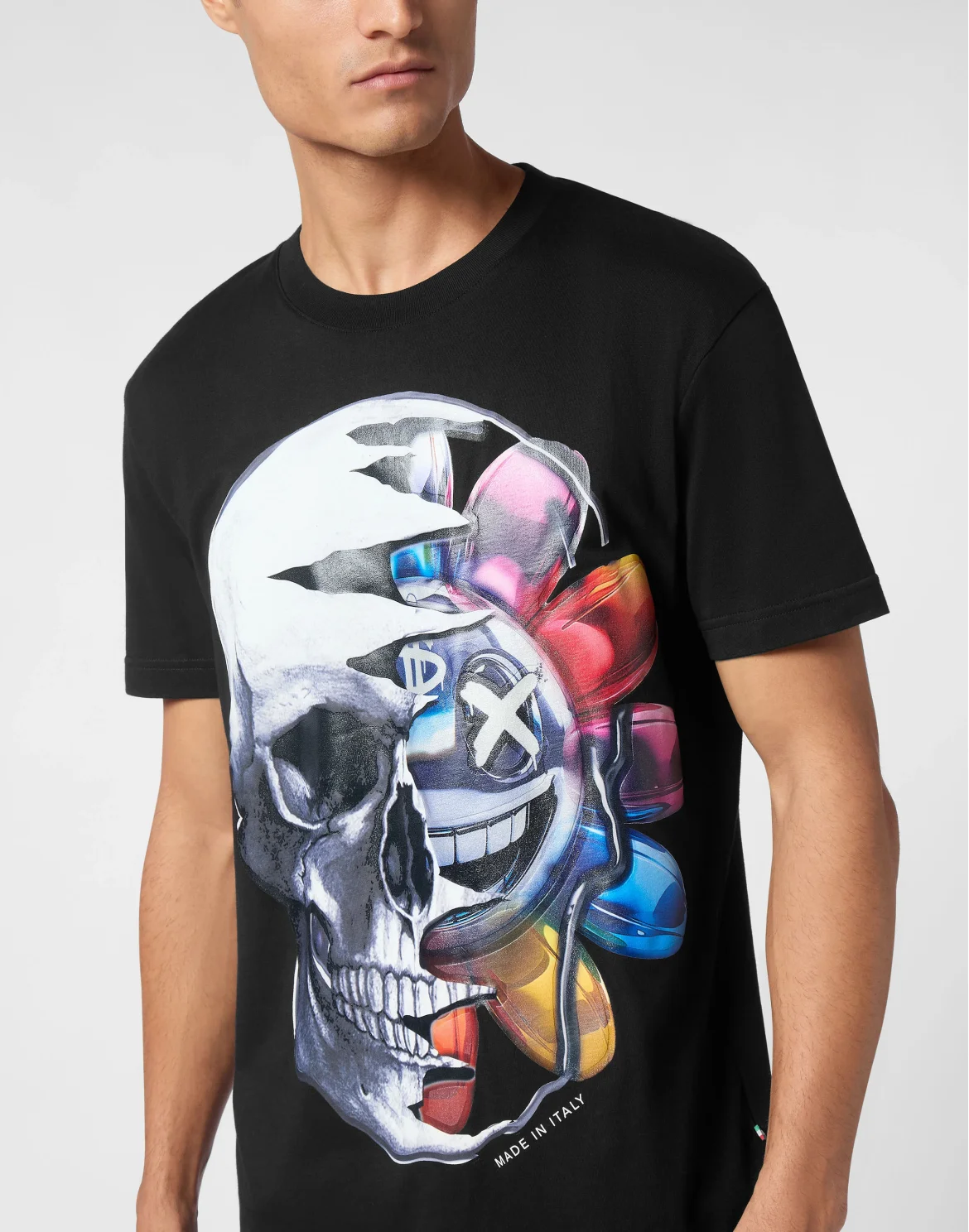 T-shirt Round Neck SS Graffiti, цвет: Черный