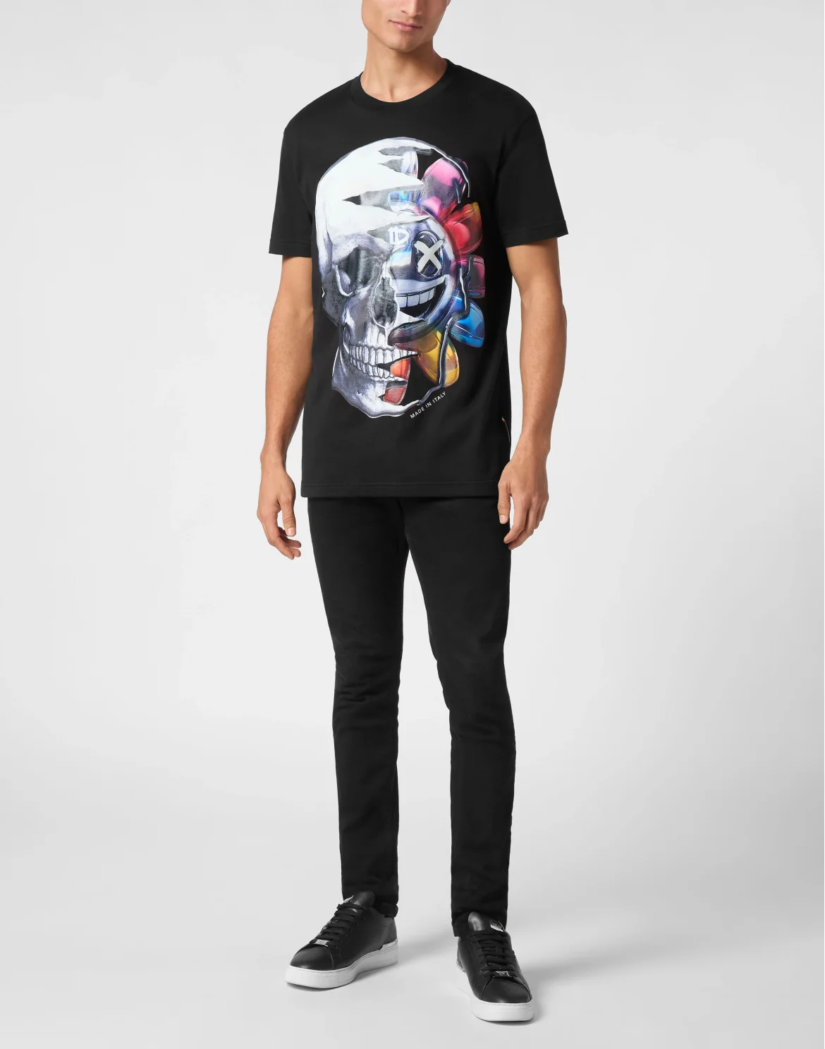 T-shirt Round Neck SS Graffiti, цвет: Черный
