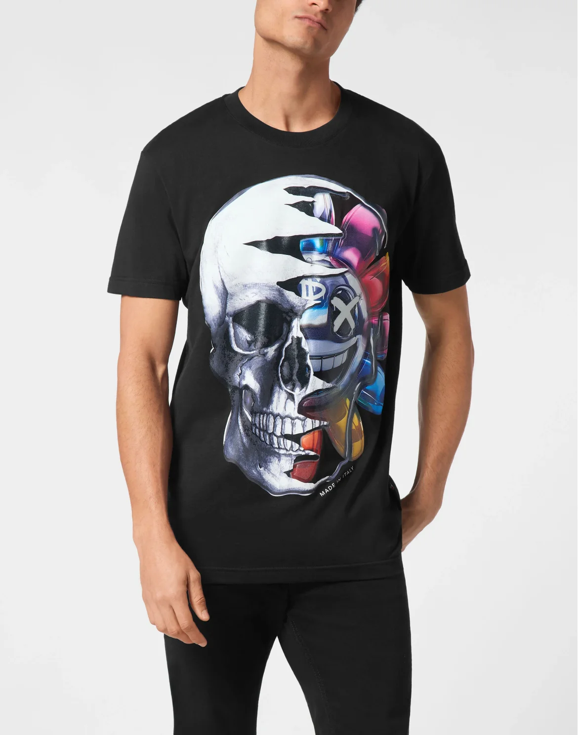 T-shirt Round Neck SS Graffiti, цвет: Черный