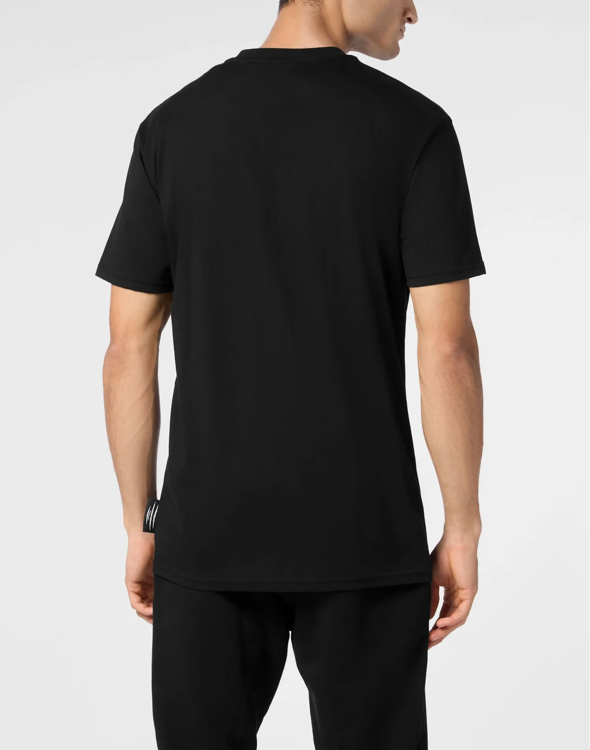 Cotton Dotted Lamina T-shirt Round Neck SS Tiger, цвет: Черный
