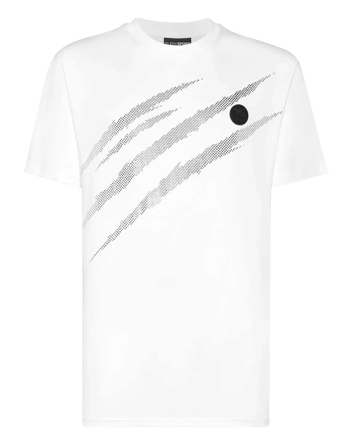 Cotton T-shirt Round Neck SS Lamina Scratch, цвет: Белый
