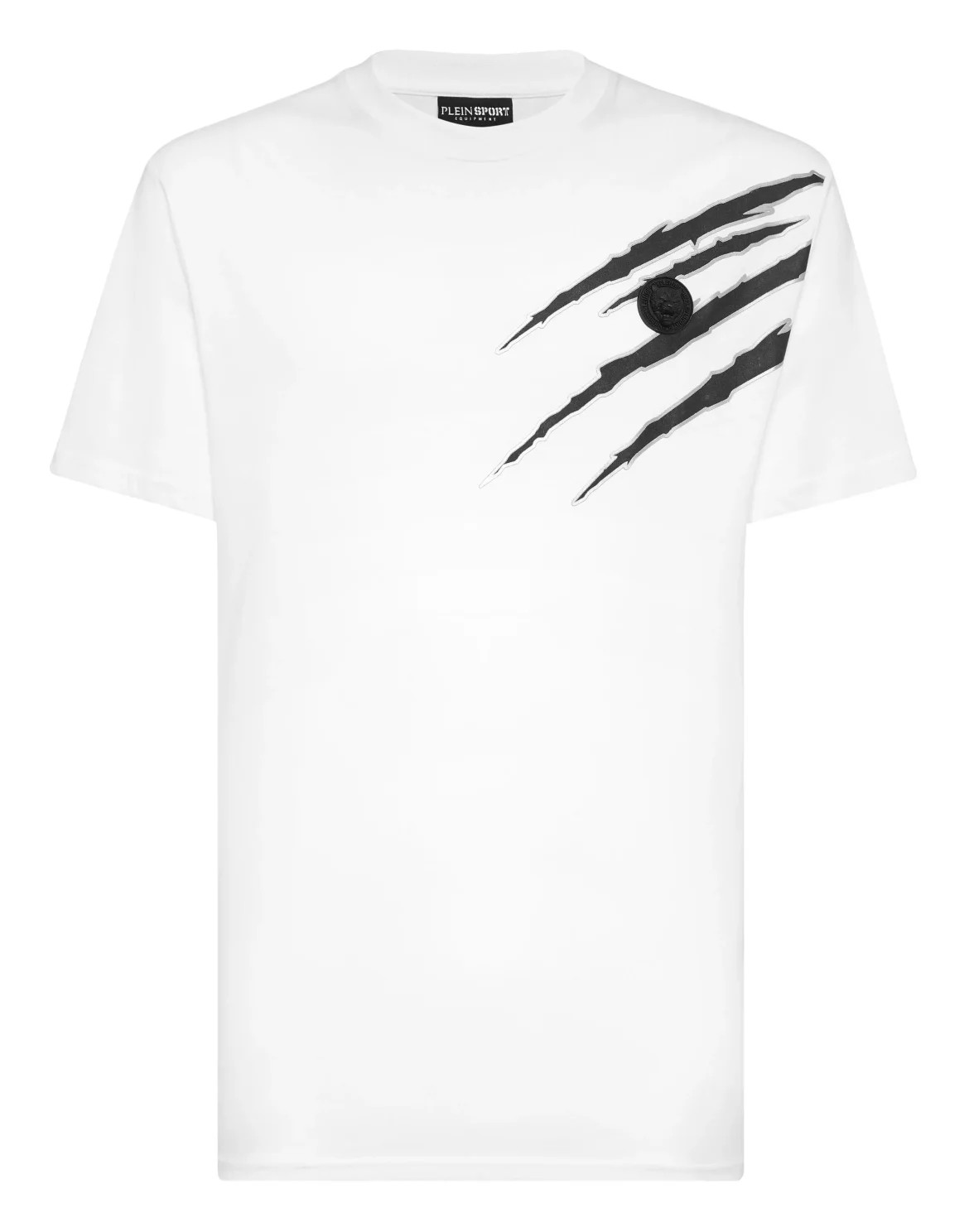 Cotton T-shirt Round Neck SS Lamina Scratch, цвет: Белый