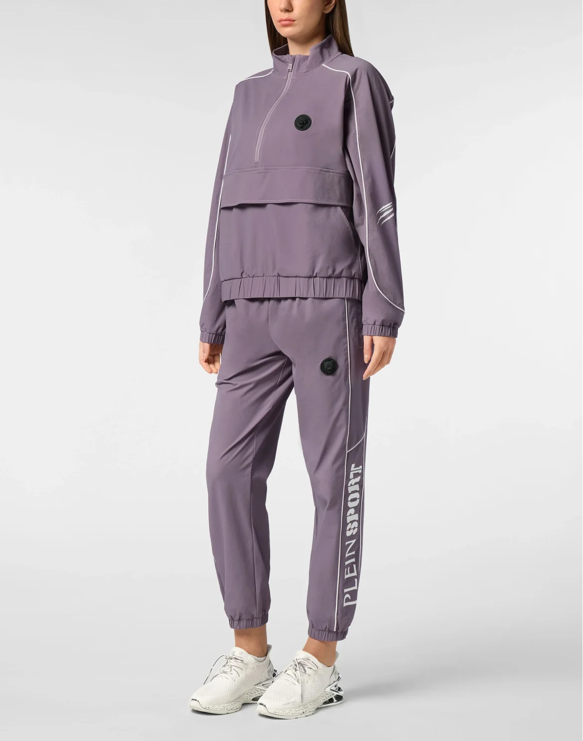 Nylon Piping Anorak LS Scratch, цвет: Фиолетовый