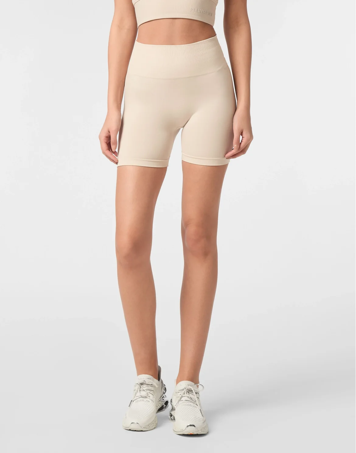 Seamless Micro Biker Shorts Logo, цвет: Серый