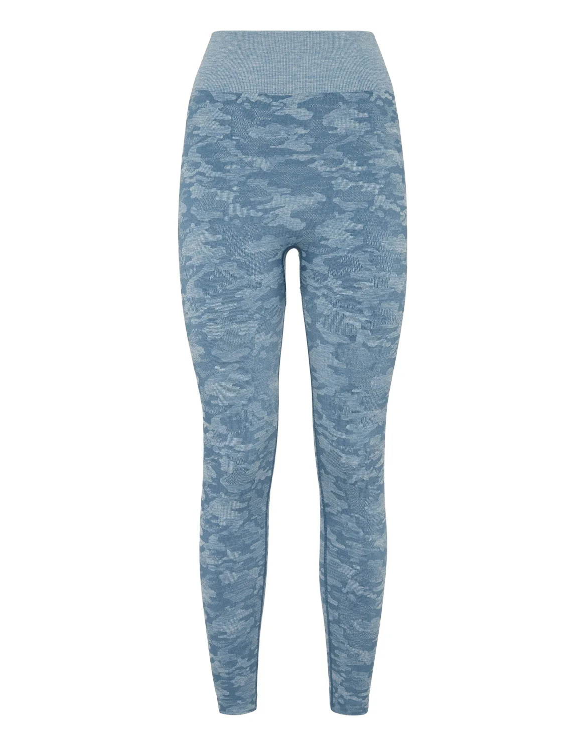 Seamless Sport Leggings Camouflage, цвет: Синий