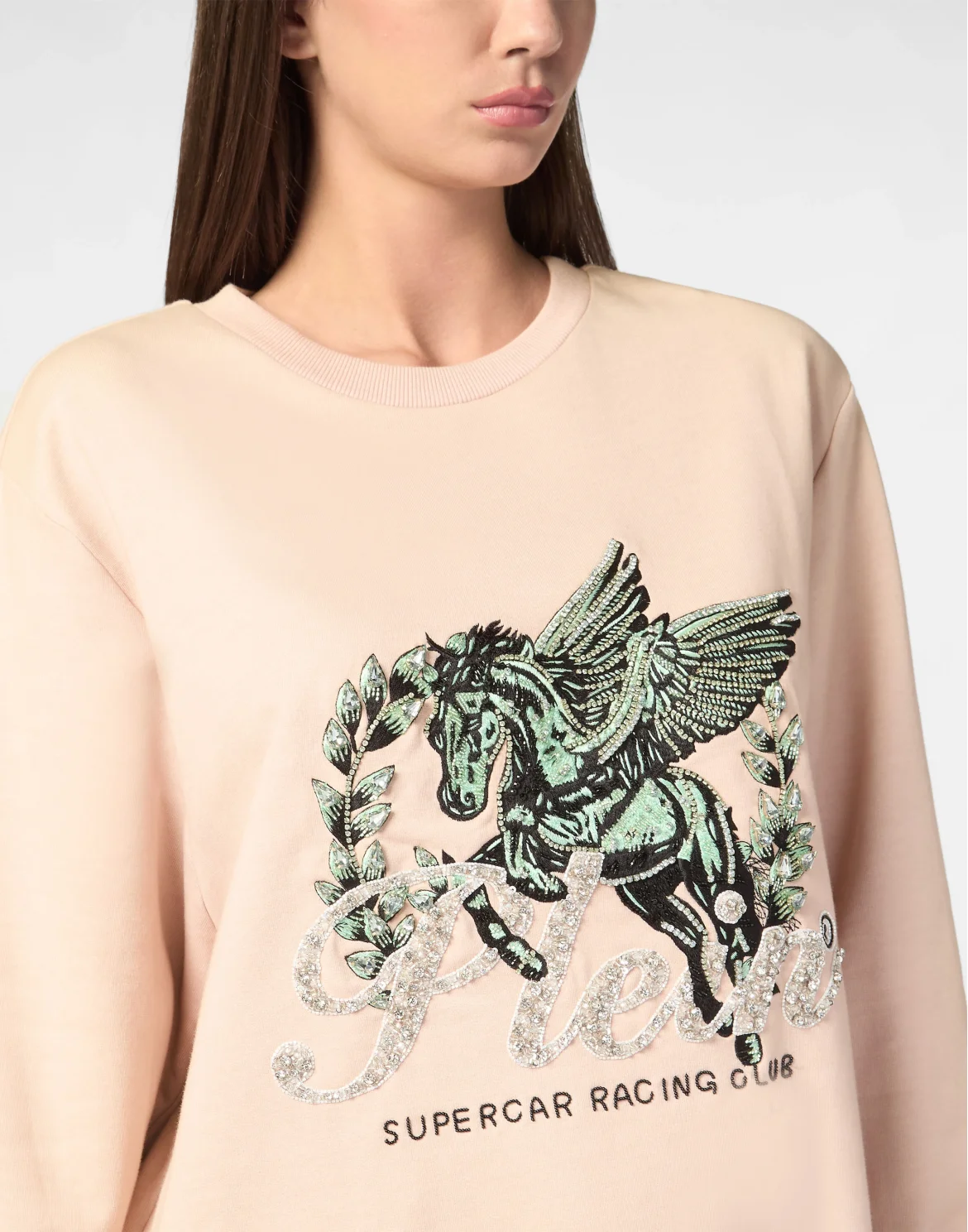 Pullover Round Neck LS Unicorn, цвет: Розовый