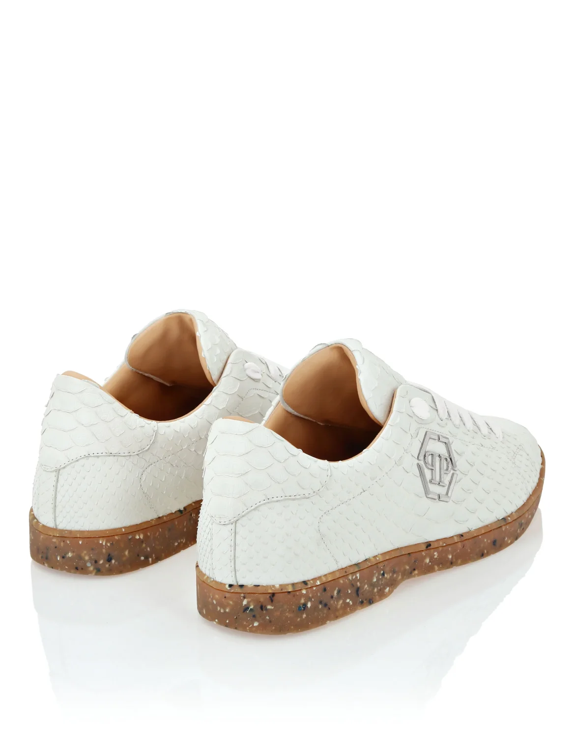 Python & Suede Runner, цвет: Белый