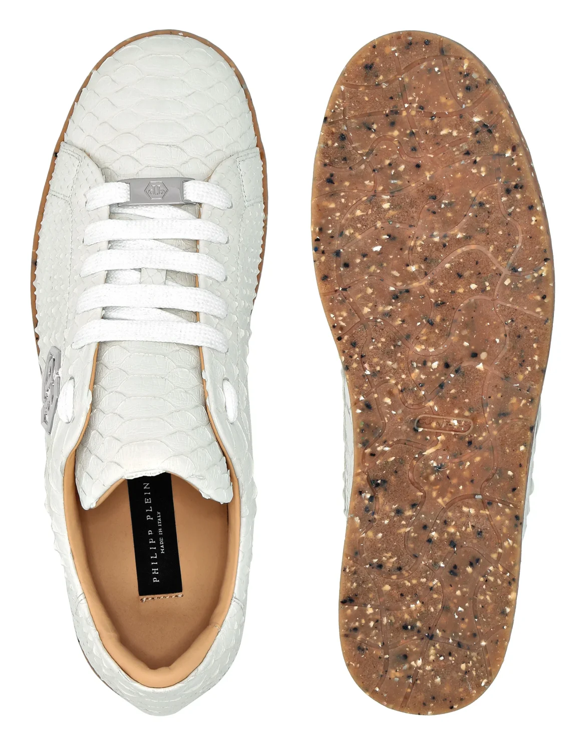 Python & Suede Runner, цвет: Белый
