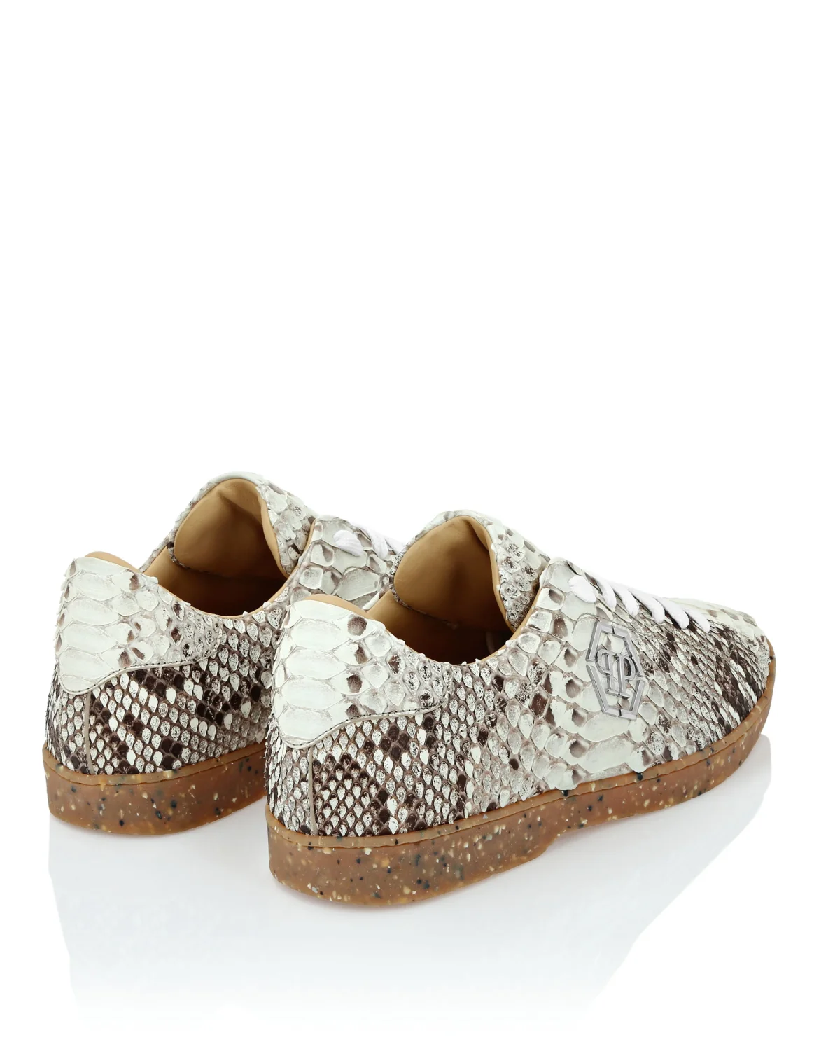 Lo-Top Python Sneakers, цвет: Бежевый