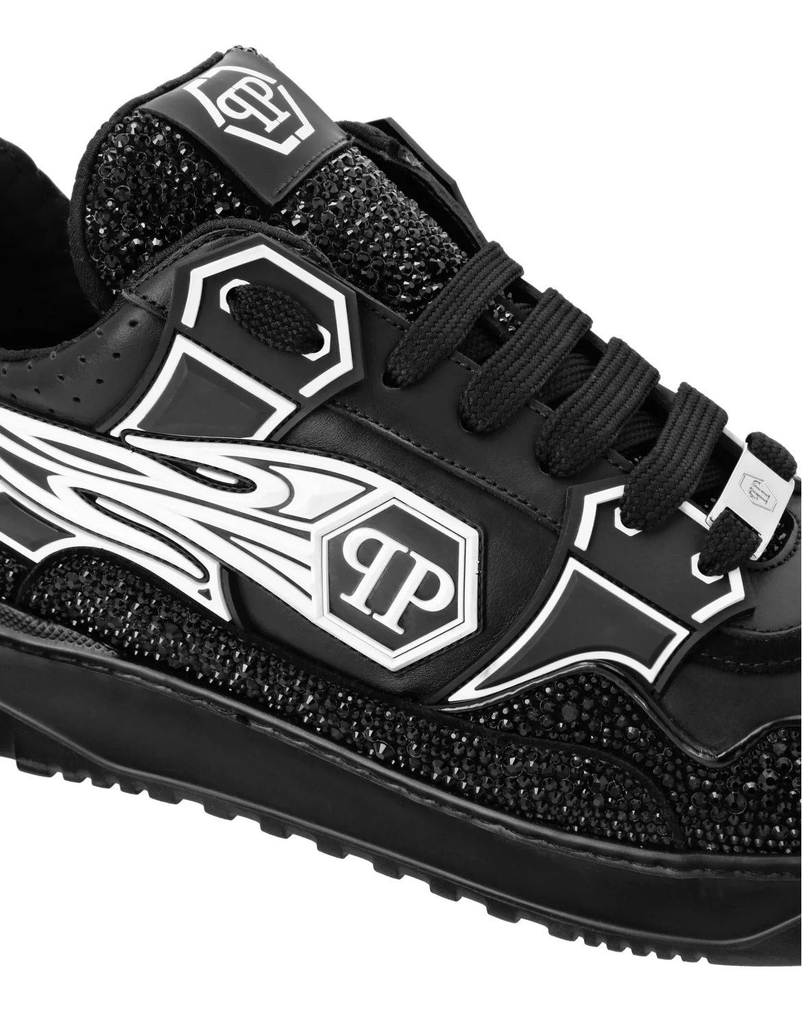 Leather Low-Top Sneakers Moon Walker, цвет: Черный