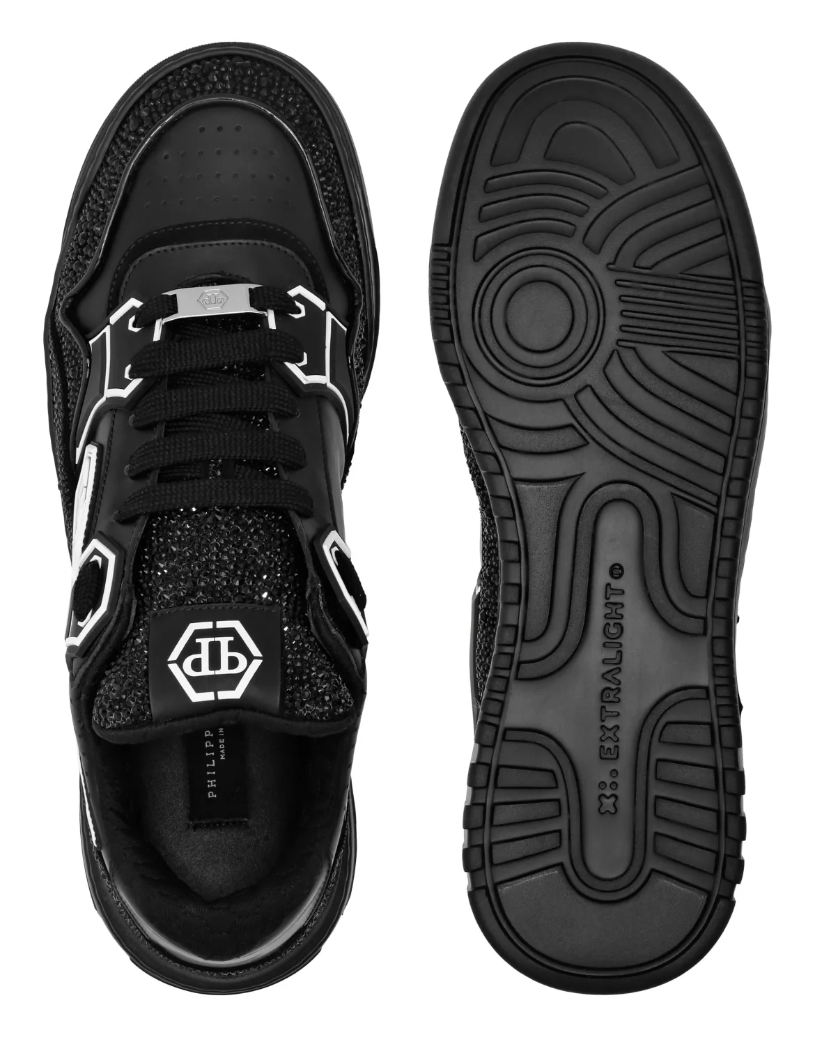 Leather Low-Top Sneakers Moon Walker, цвет: Черный