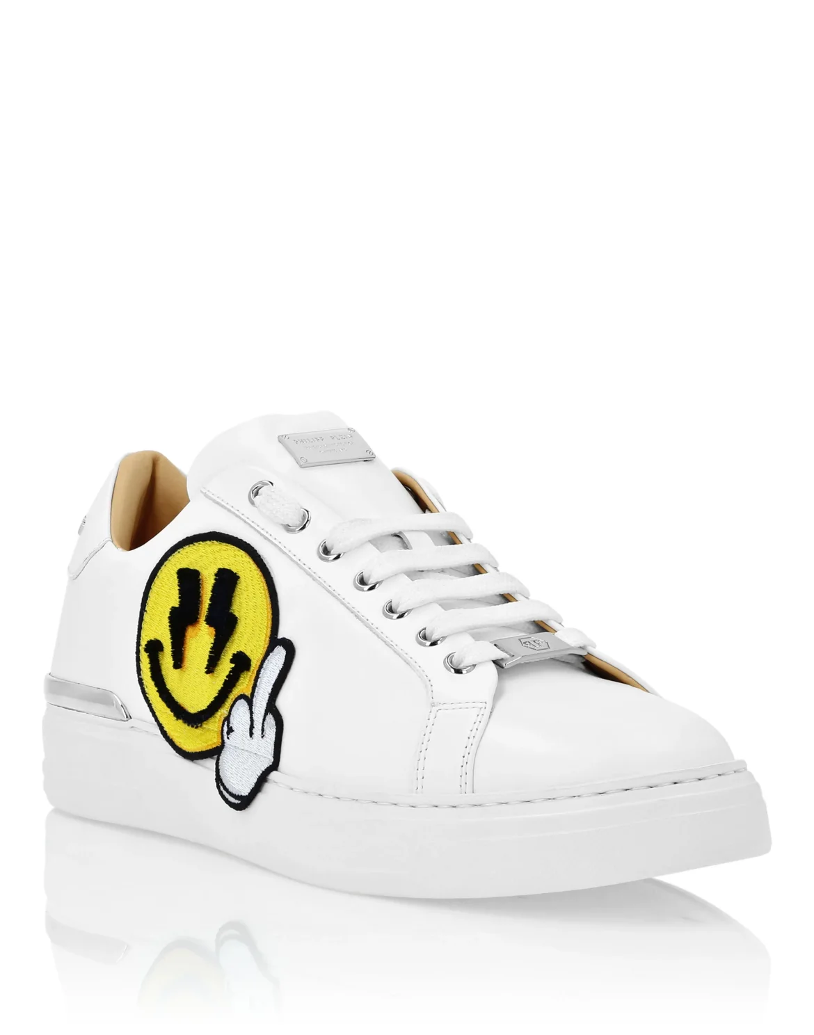 Leather Lo-Top Sneakers Strass Smile, цвет: Мультиколор