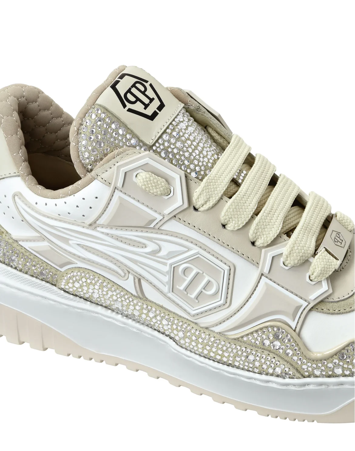 Leather Low-Top Sneakers Moon Walker, цвет: Белый