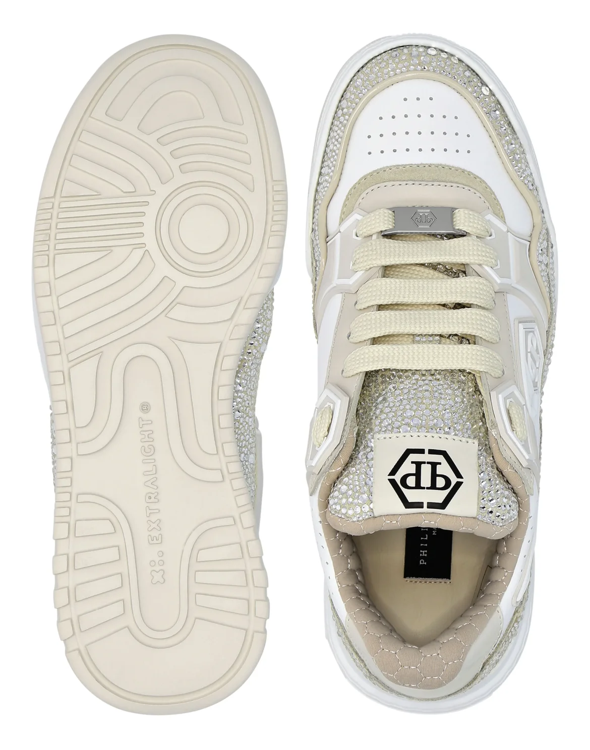 Leather Low-Top Sneakers Moon Walker, цвет: Белый