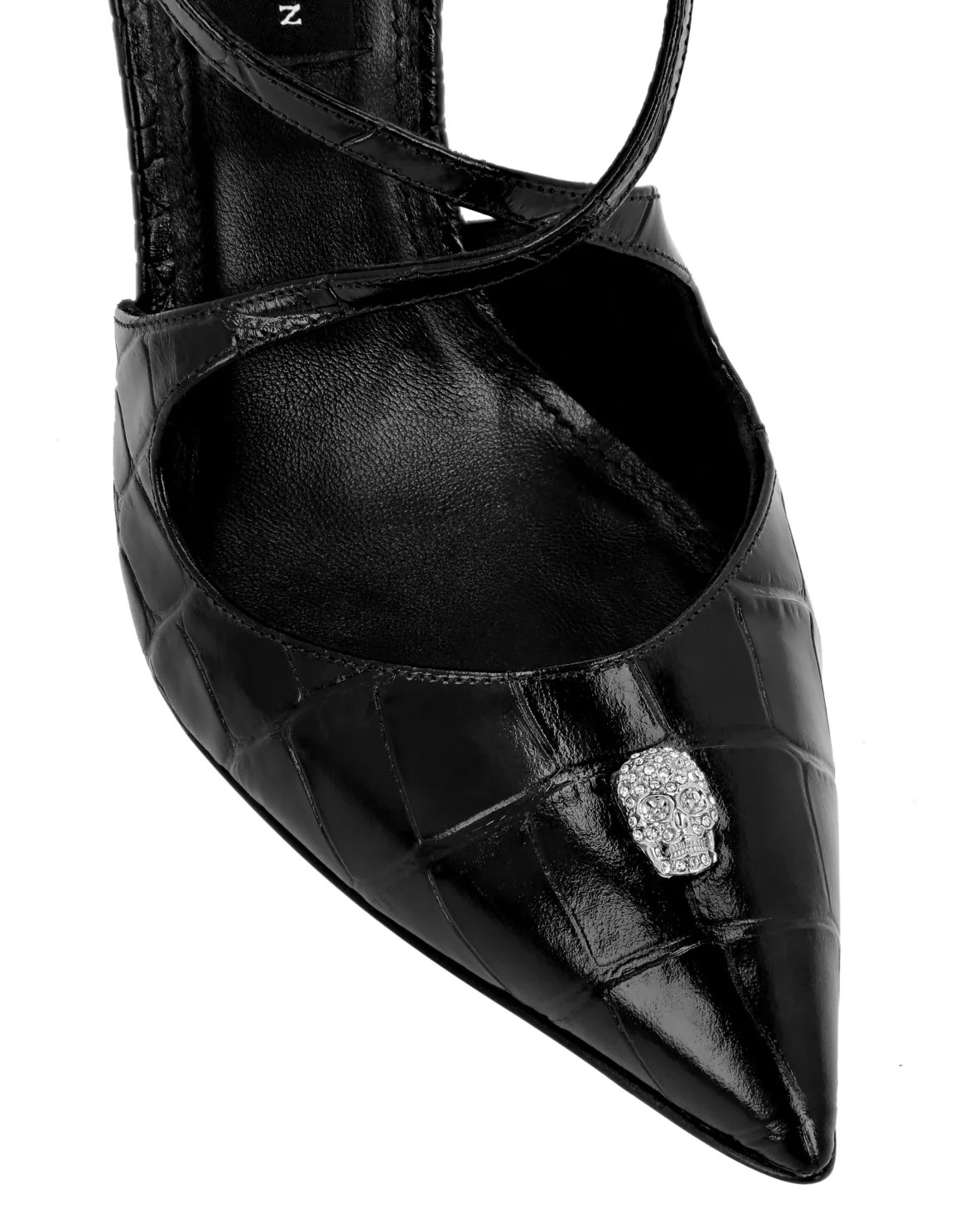 Hi-Heels Crossing Crocco Print, цвет: Черный